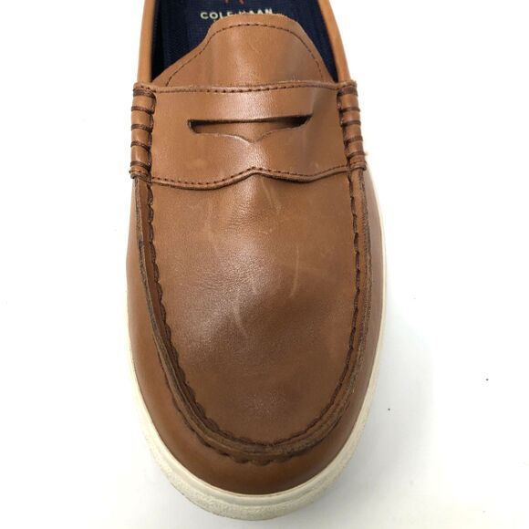 Cole Haan 1928 Nantucket Penny Loafers Mens Size 10 British Tan Grand OS Cushion - Picture 13 of 16